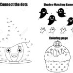 Math Worksheet : Halloween Theme Activity Page For Kids