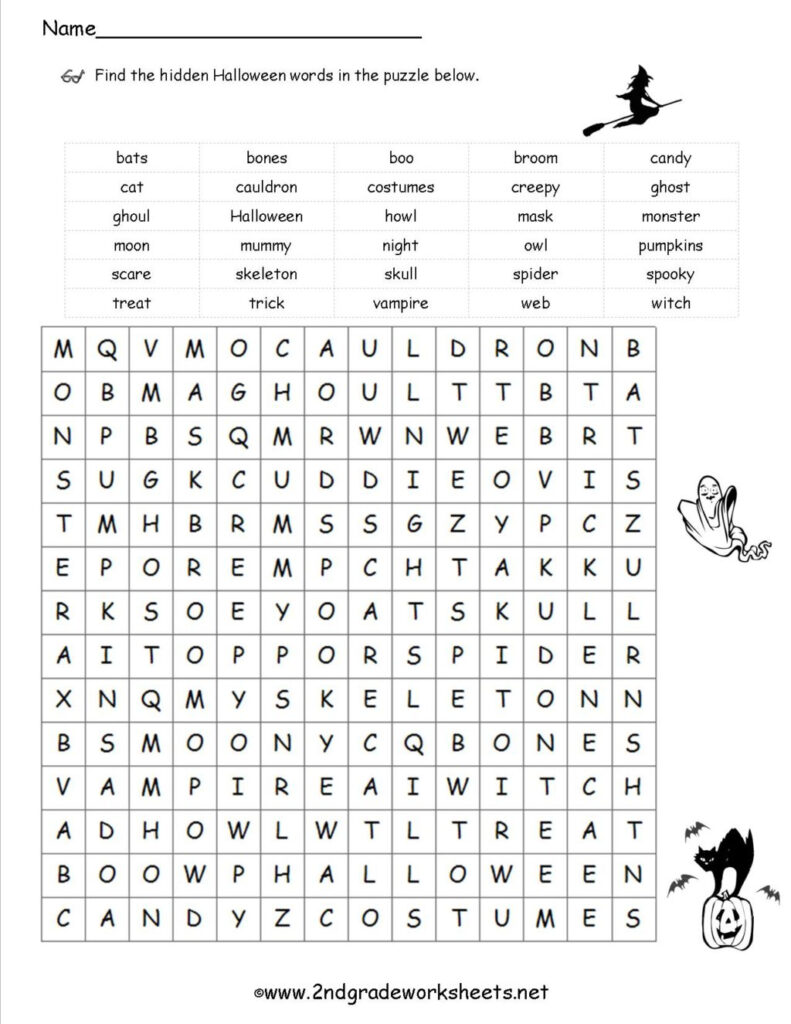 Math Worksheet ~ Halloween Worksheets And Printouts