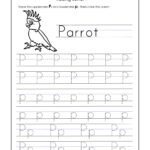 Math Worksheet : Letter P Worksheets For Kindergarten Trace In P Letter Tracing
