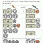 Math Worksheet : Money Math Worksheets Who Has Most To