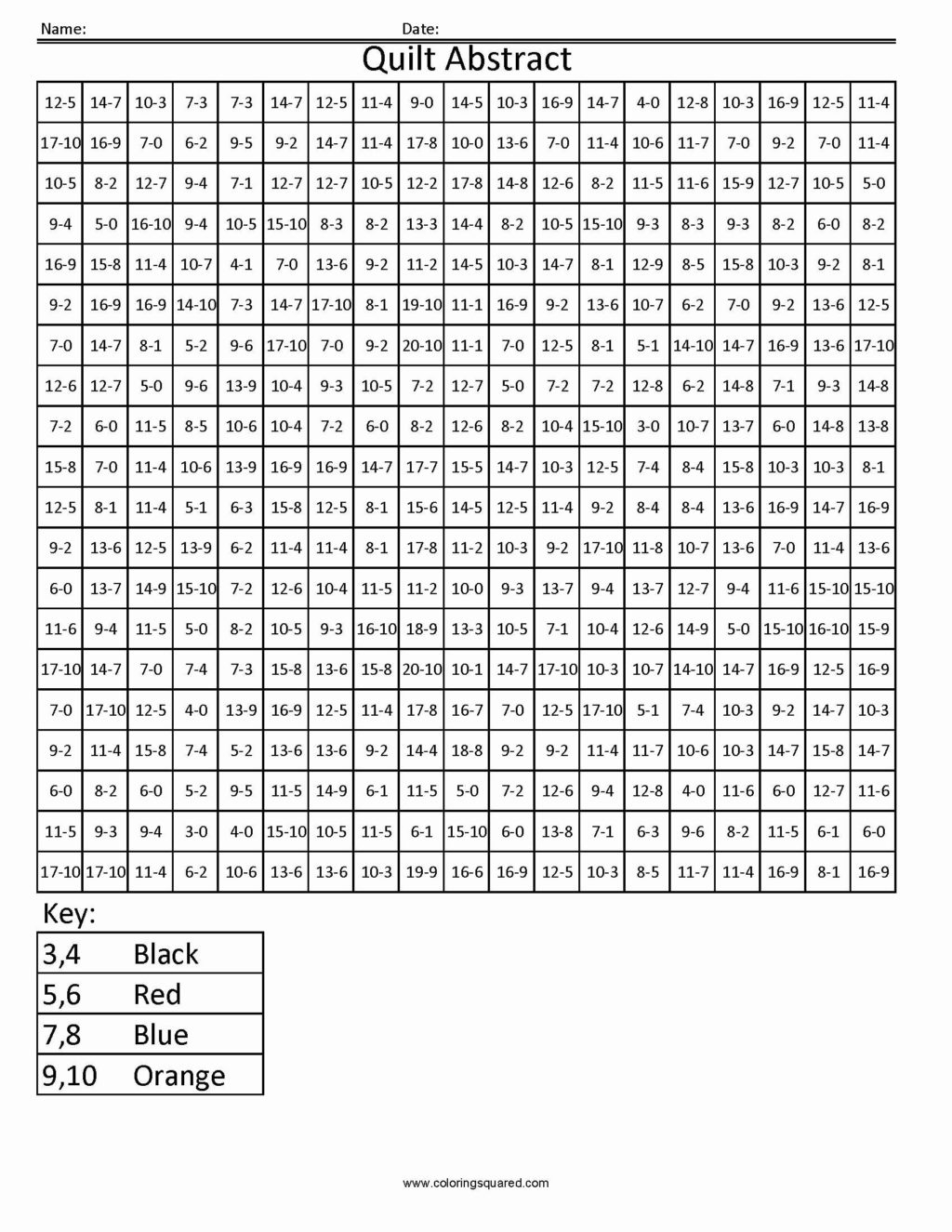 Math Worksheet ~ Mystery Picture Grid Coloring Worksheets In