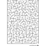 Medium Size Maze Coloring Page   Print. Color. Fun! | Maze