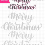 Merry Christmas Calligraphy Tutorial + Free Worksheet | Vial