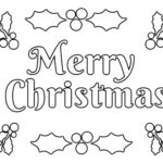 Merry Christmas Coloring Page Scaled Activities Pages For