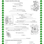 Merry Christmas   English Esl Worksheets For Distance