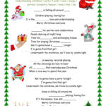 Merry Christmas Everyone Song   English Esl Worksheets For