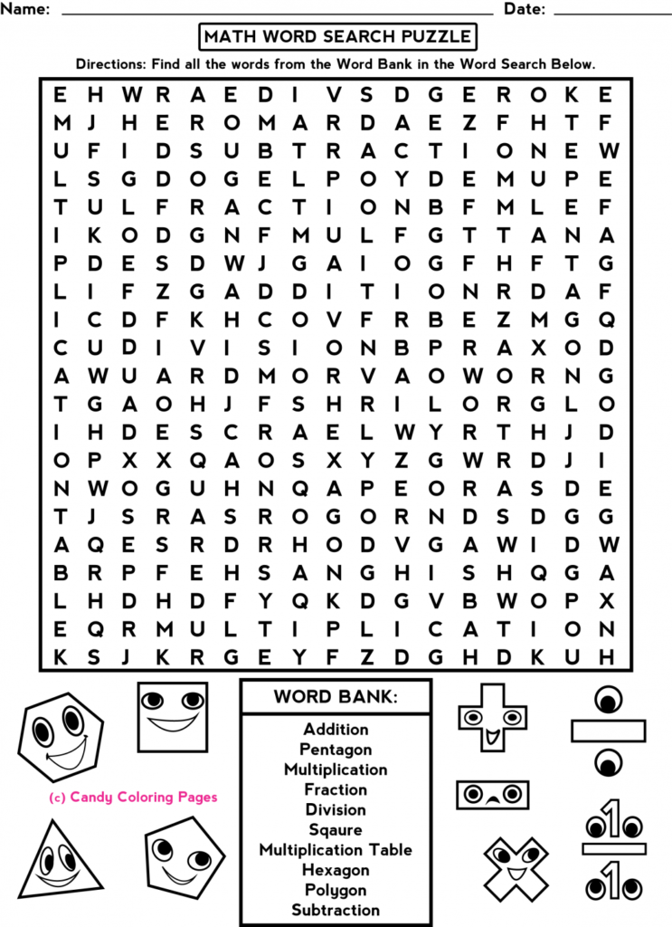 Middle School Free Printable Halloween Math Worksheets For