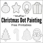 More Christmas Dot Painting {Free Printables} | Preschool