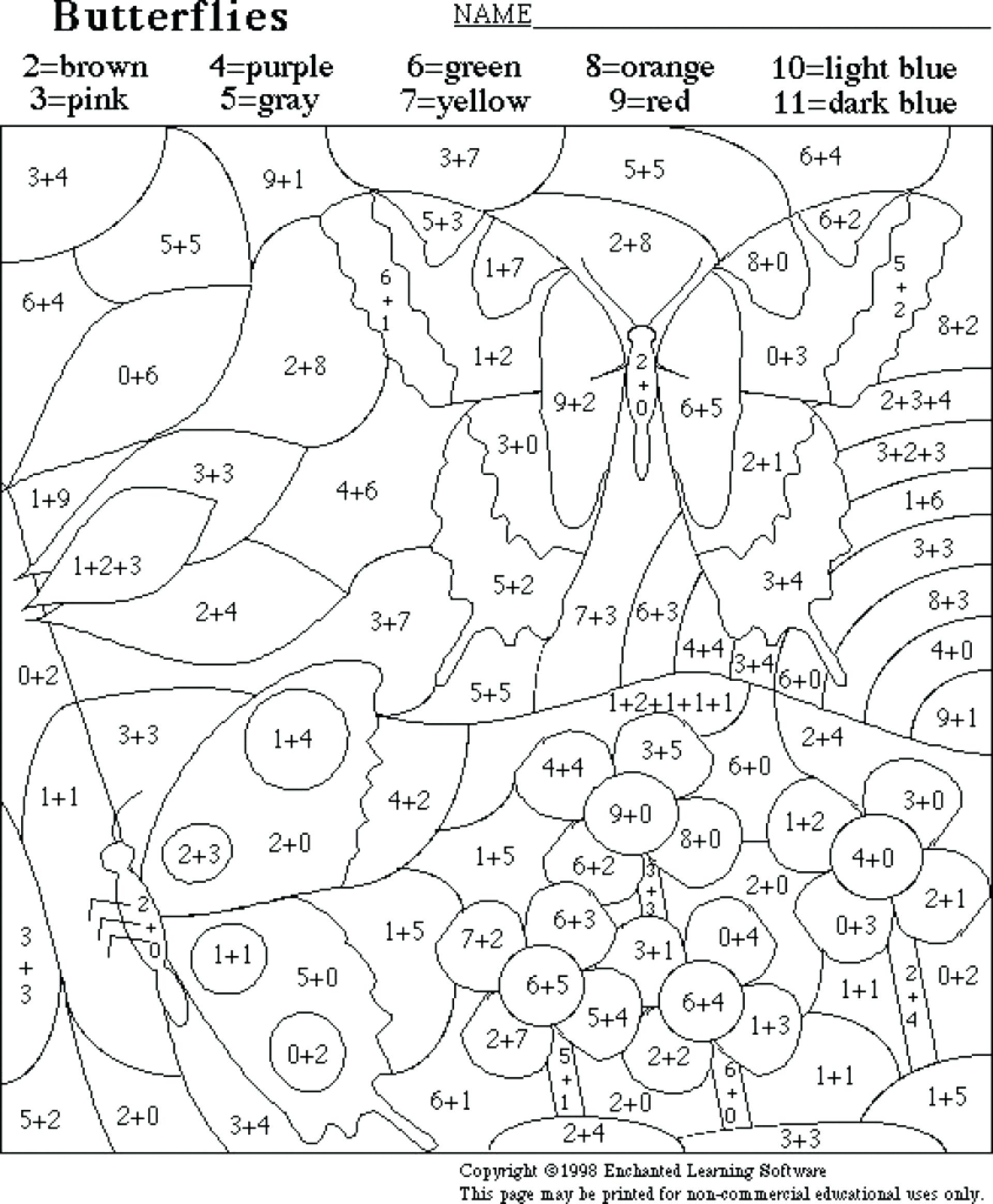 Multiplication Coloring 3Rd Grade Math Worksheets 5Th Book