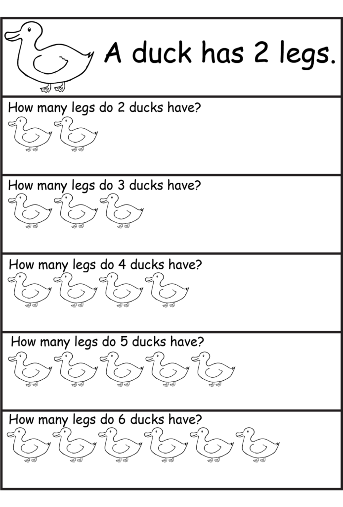 Multiplication Worksheet For Kindergarten | Learning