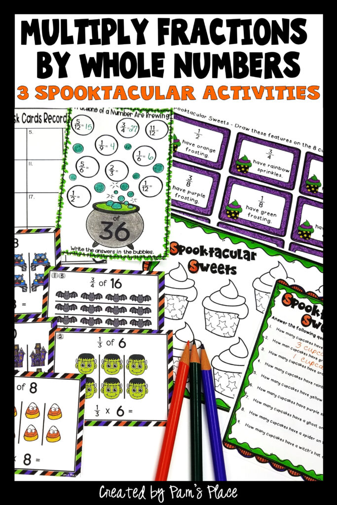 Multiply Fractionswhole Numbers | Halloween Math