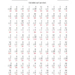 Multiplyinganchor Facts And Multiplication Worksheets