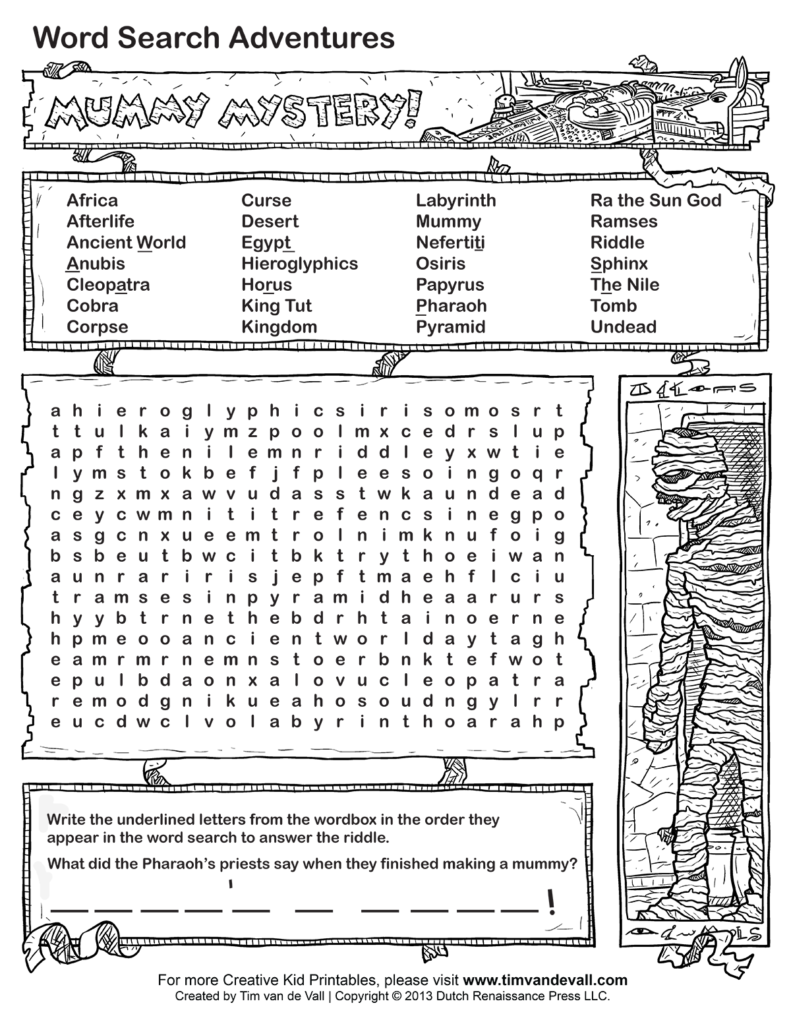 Mummies High School Worksheet   Google Search | Halloween