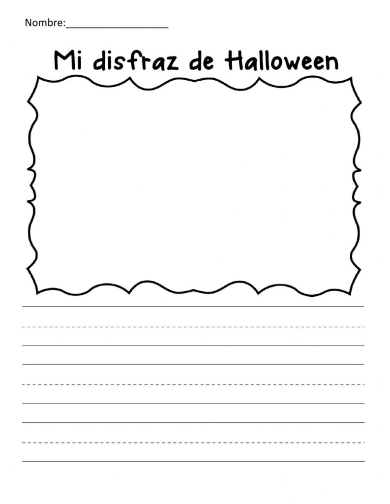 My Halloween Costume Worksheet