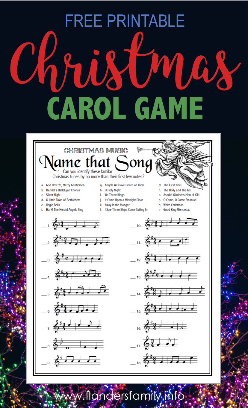 Name That Song&amp;quot; Christmas Game - Flanders Family Homelife