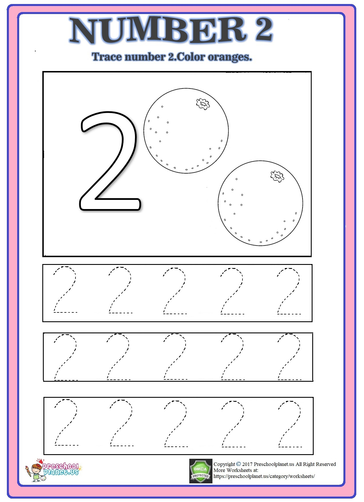 Number 3 Tracing Worksheets Page 3 Writing Numbers