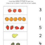 Number Matching Counting And Writing Worksheets Numbers