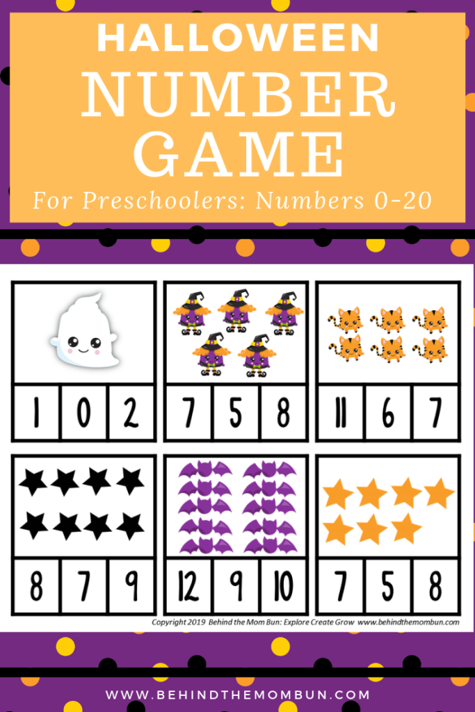 Number Recognition: Cute Halloween Counting Games For Pre K Number Recognition: Cute Halloween Counting Games For Pre K