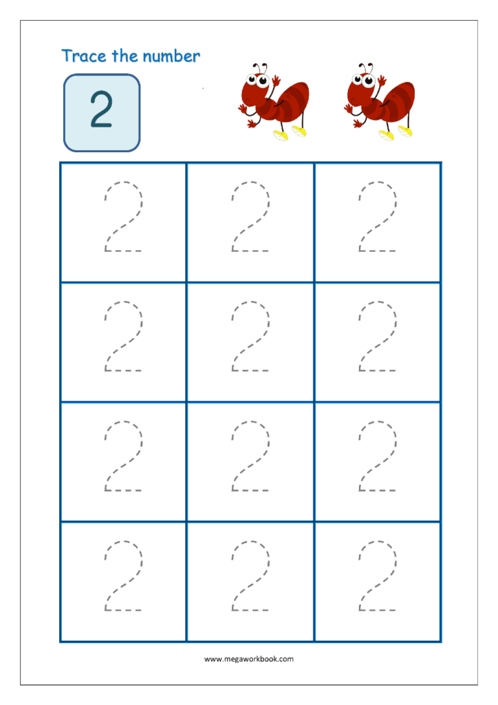 Number Tracing   Tracing Numbers   Number Tracing Worksheets