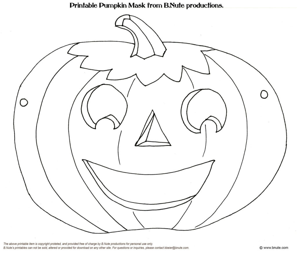 Old Fashioned Halloween Party   Printable Halloween Mask Art