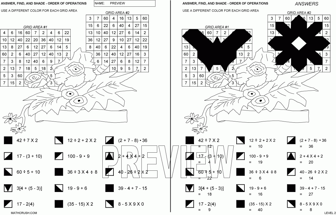 One Step Equations Puzzle Worksheet | Kids Activities