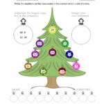 Ordering/sorting Numbers 1 To 50 On A Christmas Tree (A)