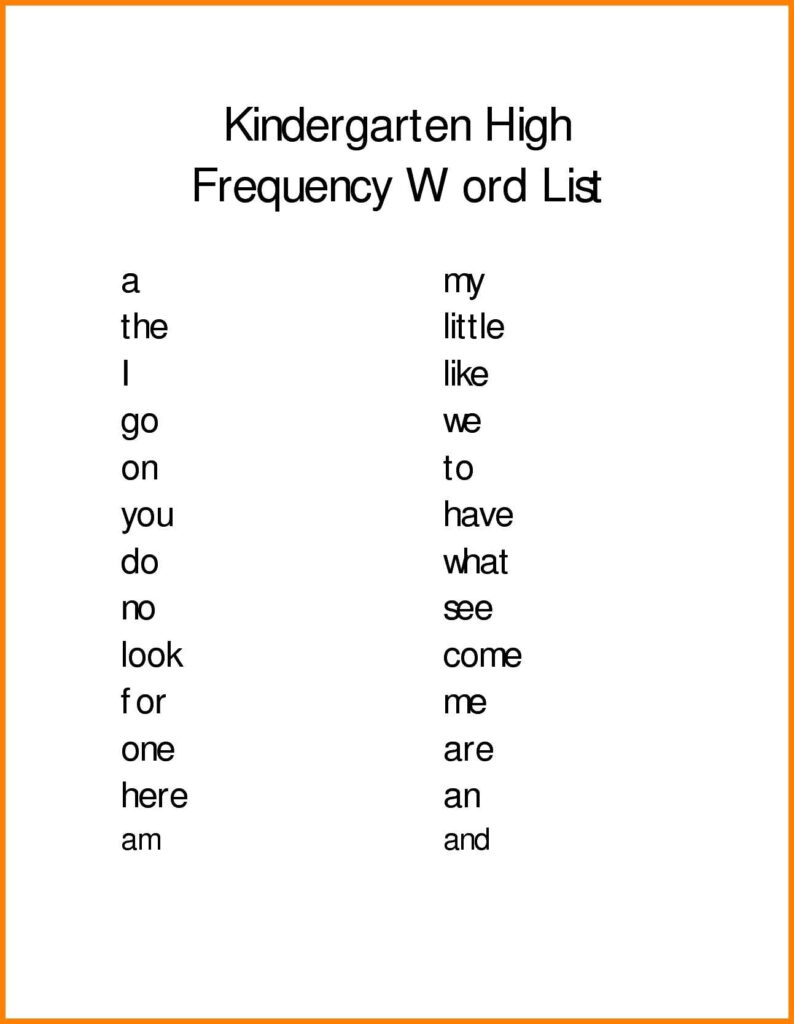 Outstandingarten Spelling Words Worksheets Picture