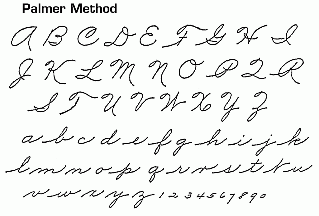 Palmer.gif (1716×1164) | Cursive Letters, Cursive Alphabet