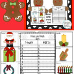 Parts Of Speech Holiday Themed Nouns And Verbs Sort