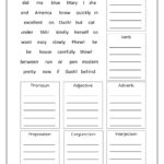 Parts Of Speech Worksheet English Unite Worksheets Find The