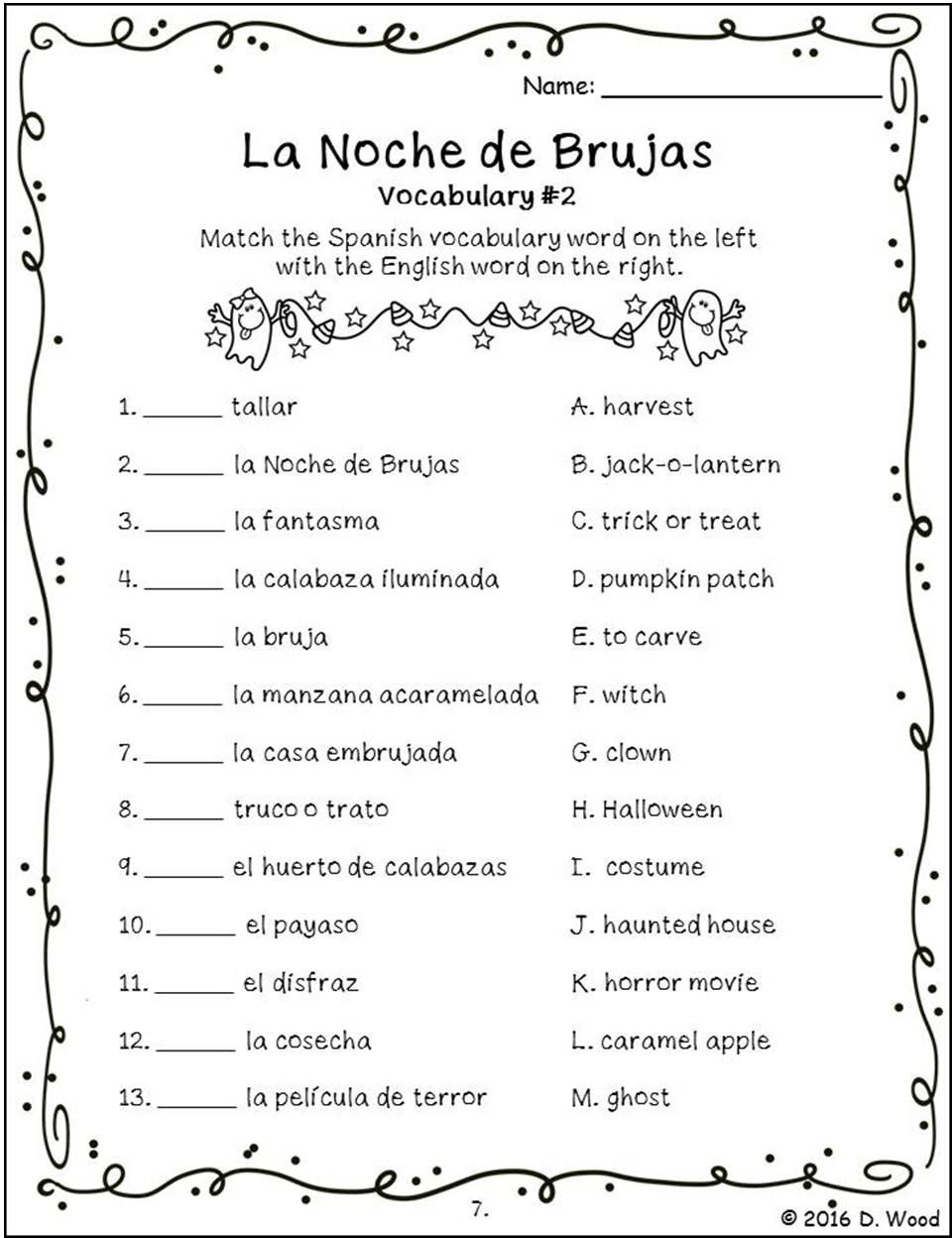 Pin On Debbie Wood Spanish Resources