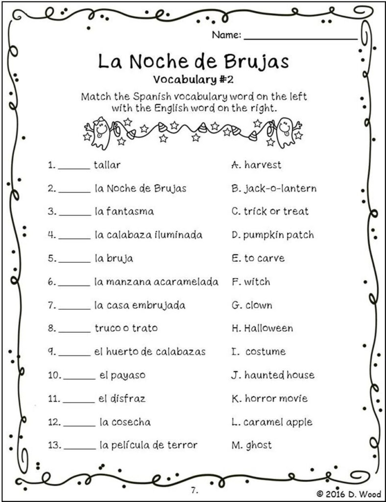 Pin On Debbie Wood Spanish Resources