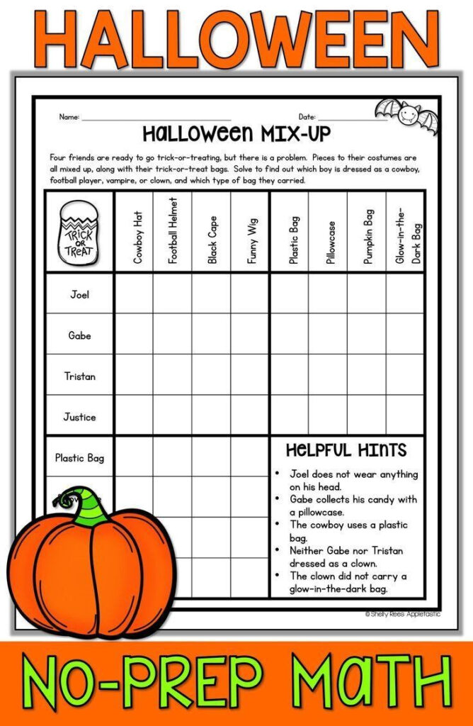 Pin On Halloween Worksheets Free