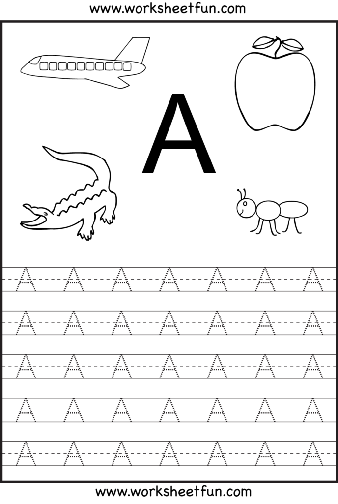 Pin On Learning! Inside Alphabet A Tracing Worksheets