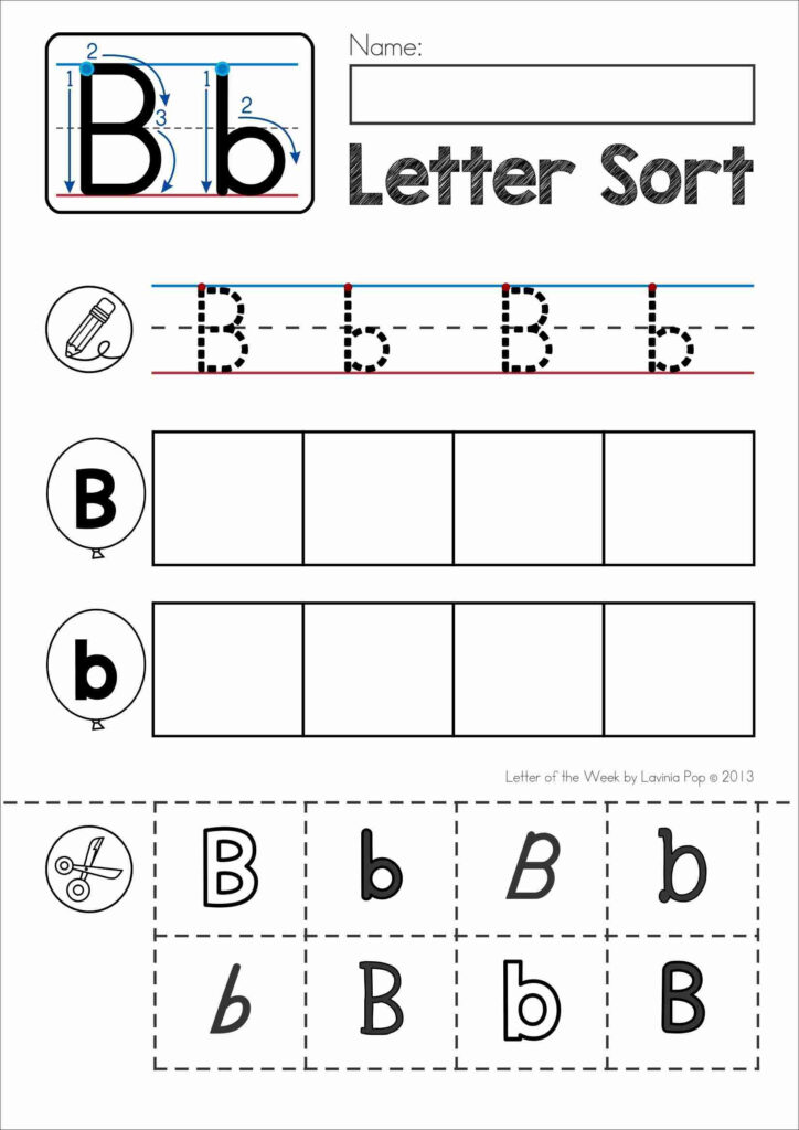 Pin On Preschool Inside Alphabet B Worksheets