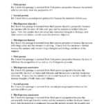 Point Of View Worksheet Answers Worksheets 4Th Grade Math