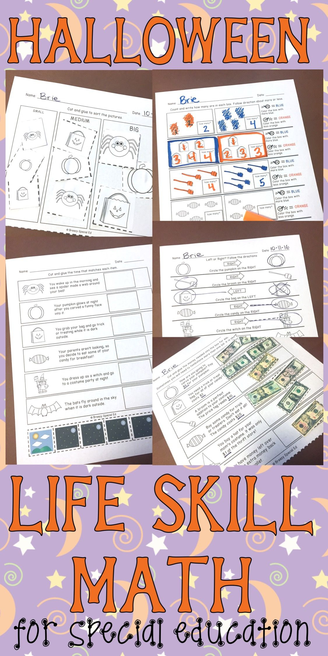 Practice Life Math Skills With A Fun Halloween Twist To Help