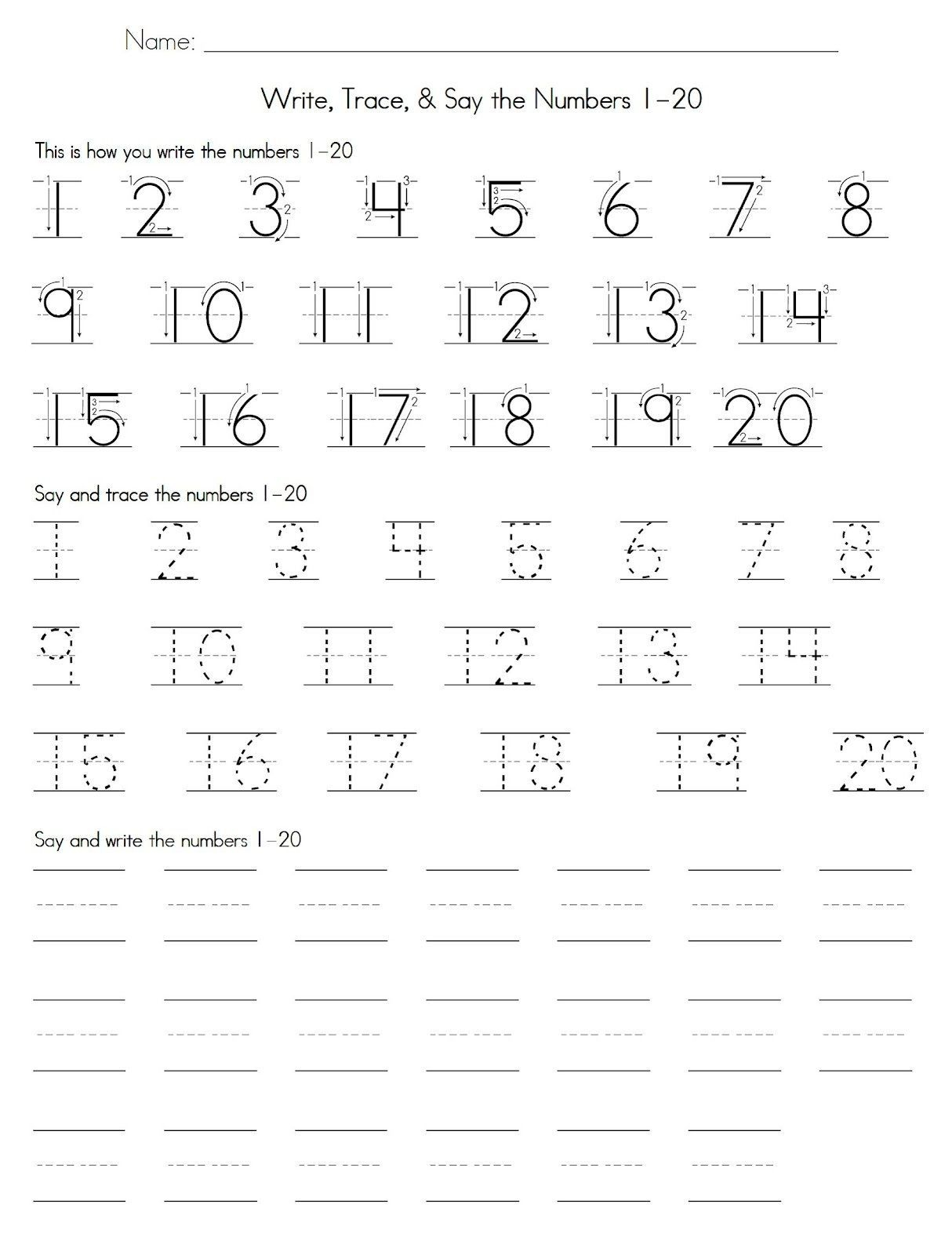 Practice Writing Chinese Numbers Worksheet Printable