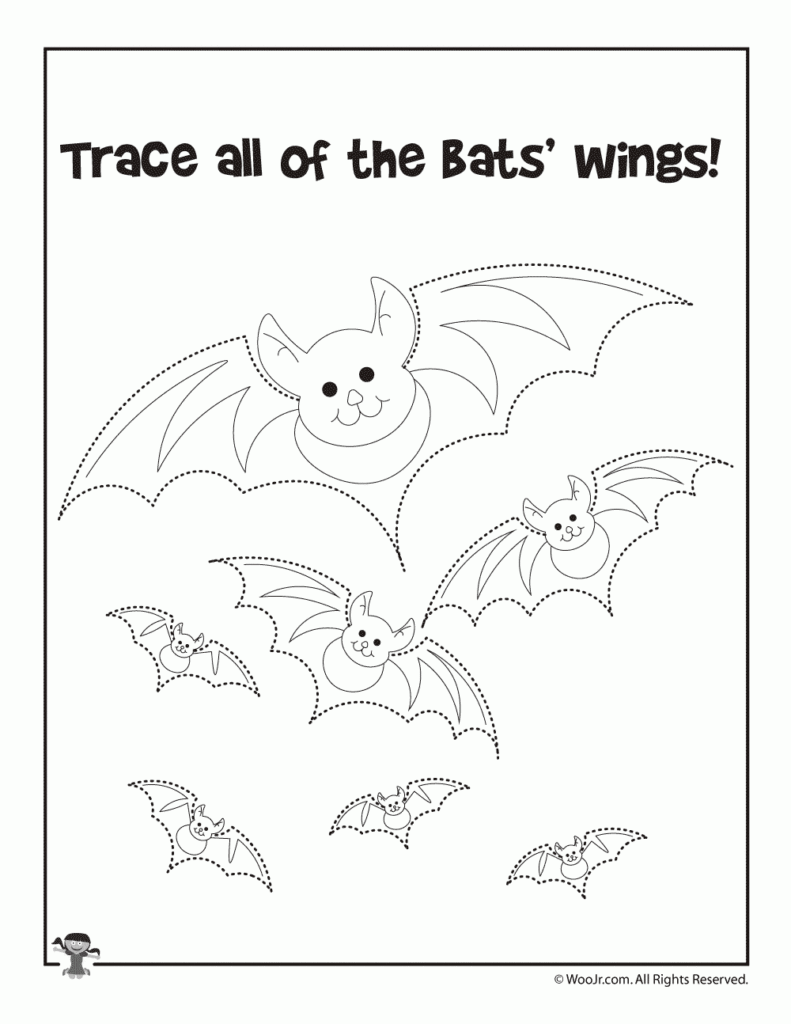 Preschool Halloween Worksheets: Tracing, Cutting & Matching