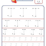 Preschool Letter Tracing Worksheet   Letter J Different Pertaining To Tracing Letter J