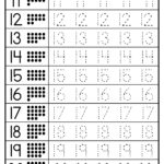 Preschool Number Tracing Worksheets Page 3 Free Printable