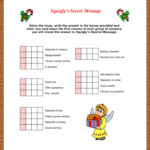 Print This Fun Holiday Puzzle. Decipher The Clues And Find