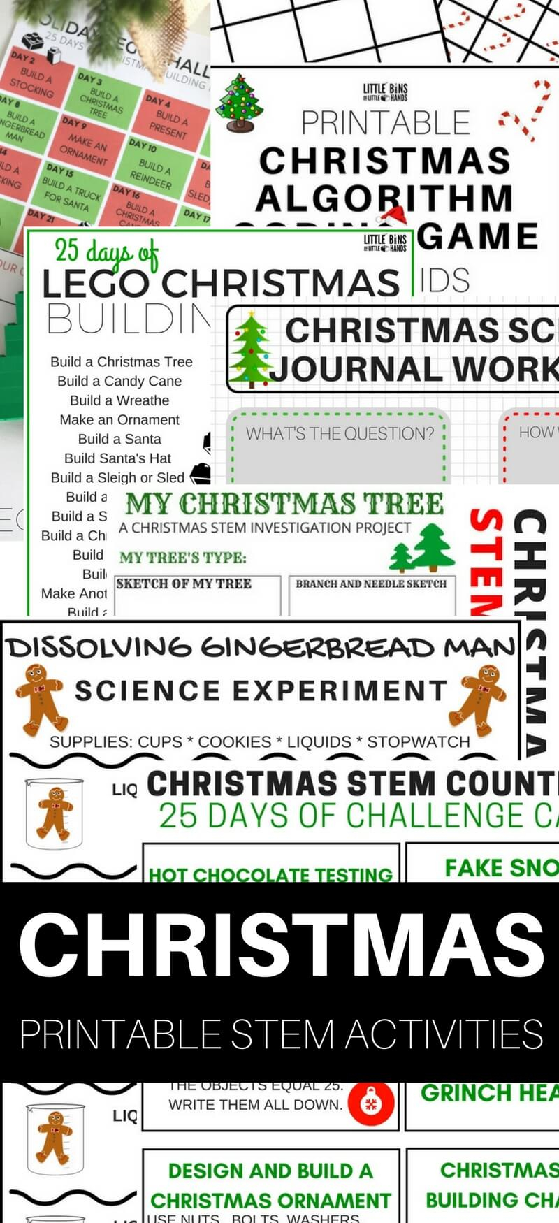 Printable Christmas Stem Activities And Science Experiments