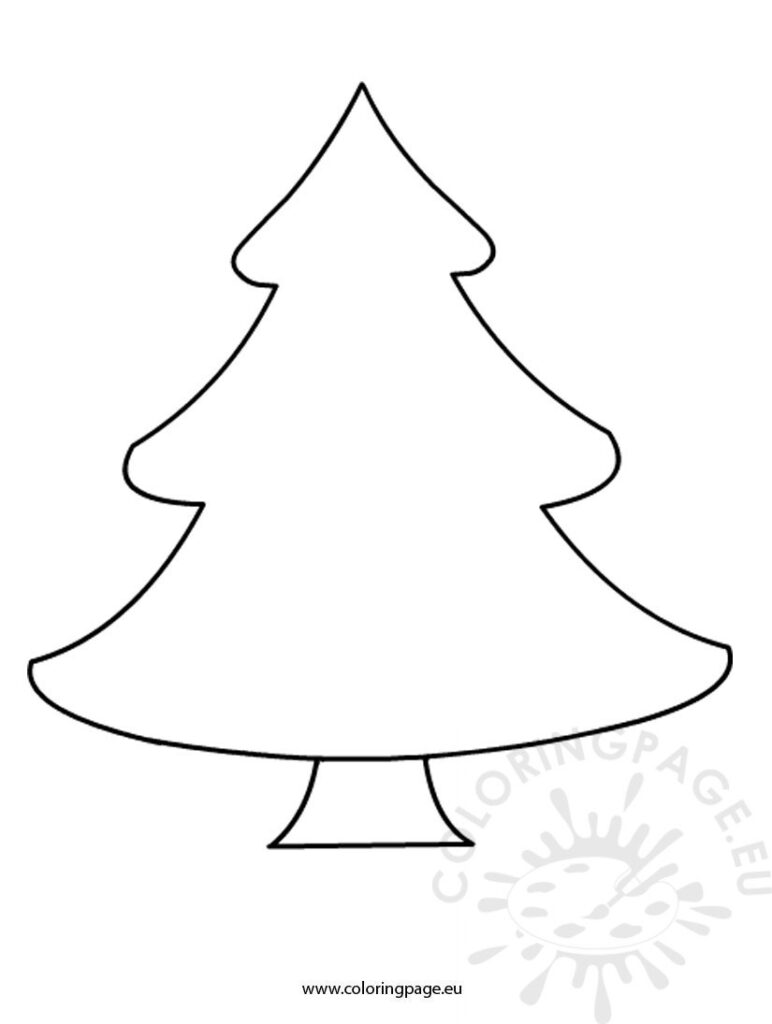 Printable Christmas Tree Coloring Pages Free Worksheets