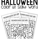Printable Coloring Colorsight Word Halloween