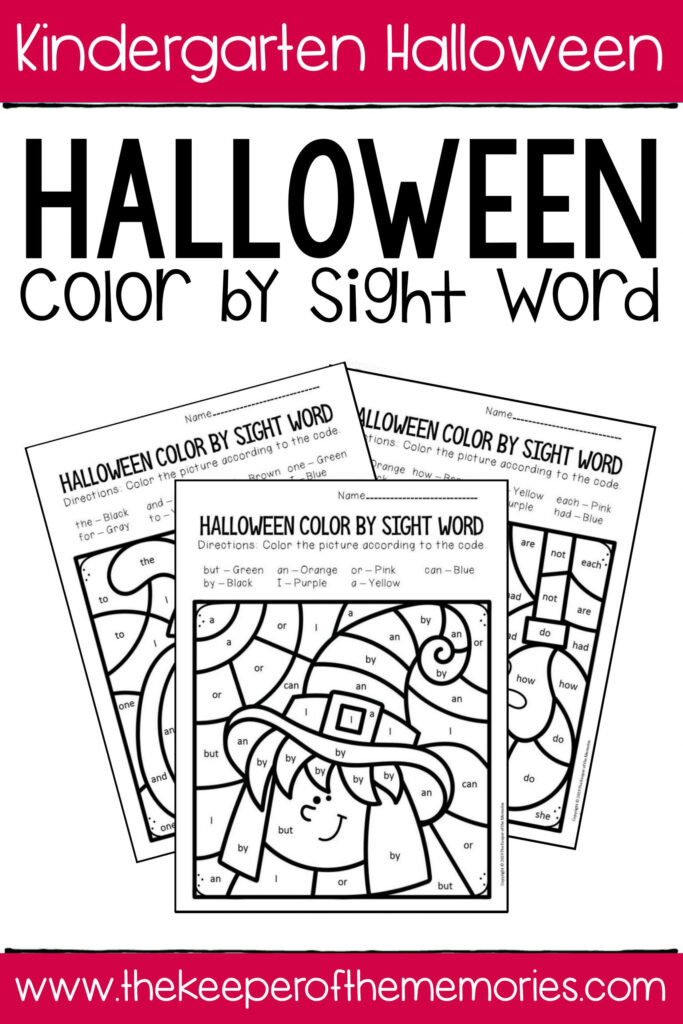 Printable Coloring Colorsight Word Halloween