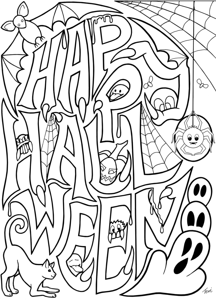 Printable Coloring Free Halloweenges Pdf Ghost To Print