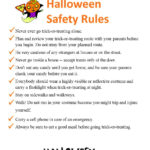 Printable Halloween Safety Rules | Halloween Safety