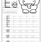 Printable Letter E Tracing Worksheets For Preschool Within Letter E Tracing Page