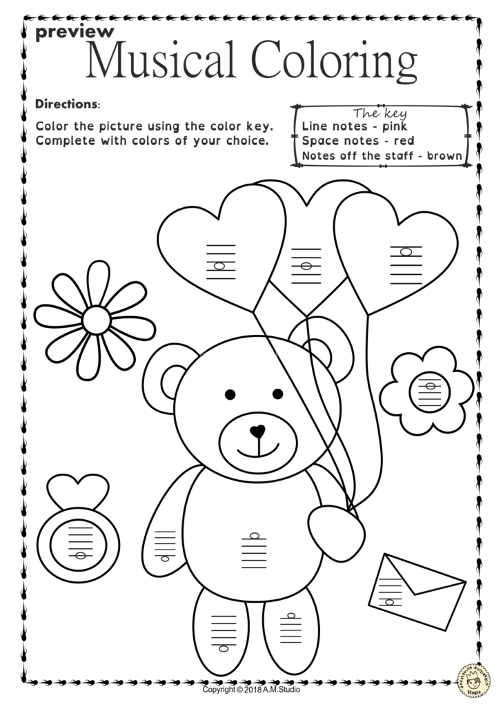 Printableg Free Music Worksheets Elementary For Kids Pdf